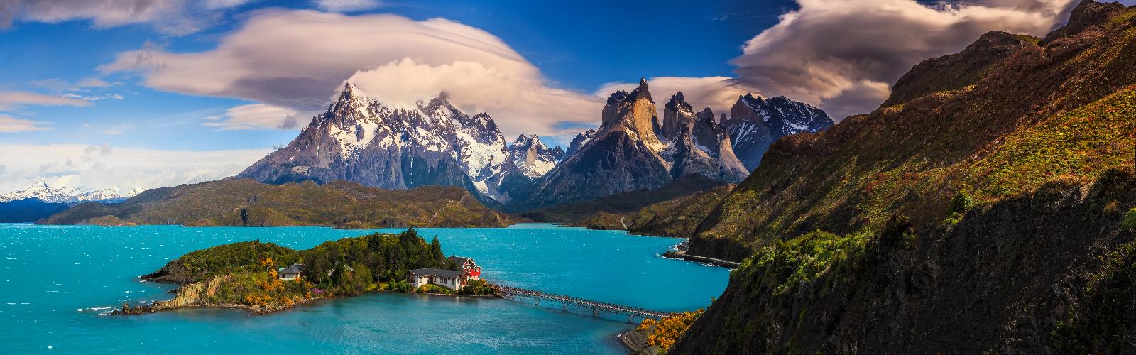 sky mountain outdoor water nature landscape snow cloud canyon lake overlooking clouds surrounded hillside island
