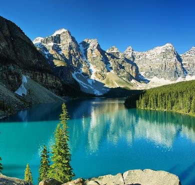 Alberta  mountain outdoor sky water snow nature tree landscape lake glacial lake plant surrounded hillside