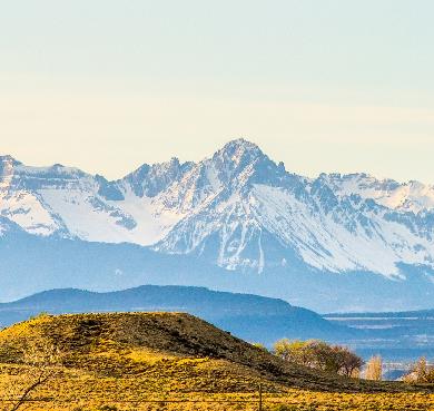 Colorado  mountain sky outdoor nature snow landscape canyon valley background pasture distance highland